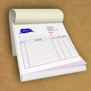 Delivery Note / Invoice  A5 2 Color Printing  1+1 Copy 