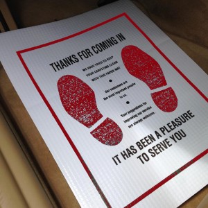 Paper car discount mat printing