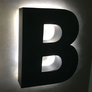 3D LETTER  LED WITH METAL SIGN