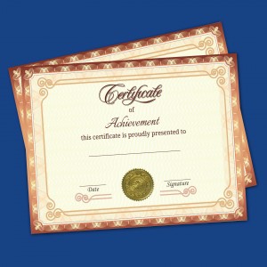 Premium Certificate 4 Colour Gold Foil