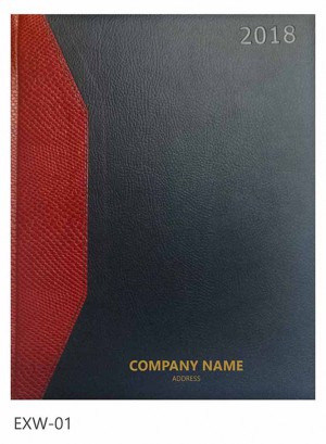 Diary Printing: EXECUTIVE WEEKLY BLUE AND RED JOINT (EXW-01) Size: 21X26 cm