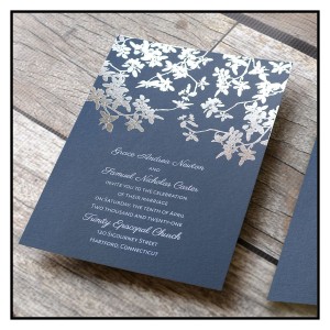 Premium Invitation : 4 color Silver Foil