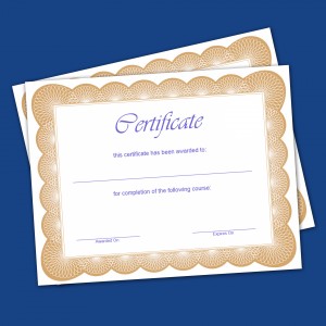 Standard Certificate 2 Colour