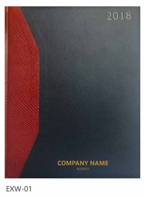 Diary Printing: EXECUTIVE WEEKLY BLUE AND RED JOINT (EXW-01) Size: 21X26 cm